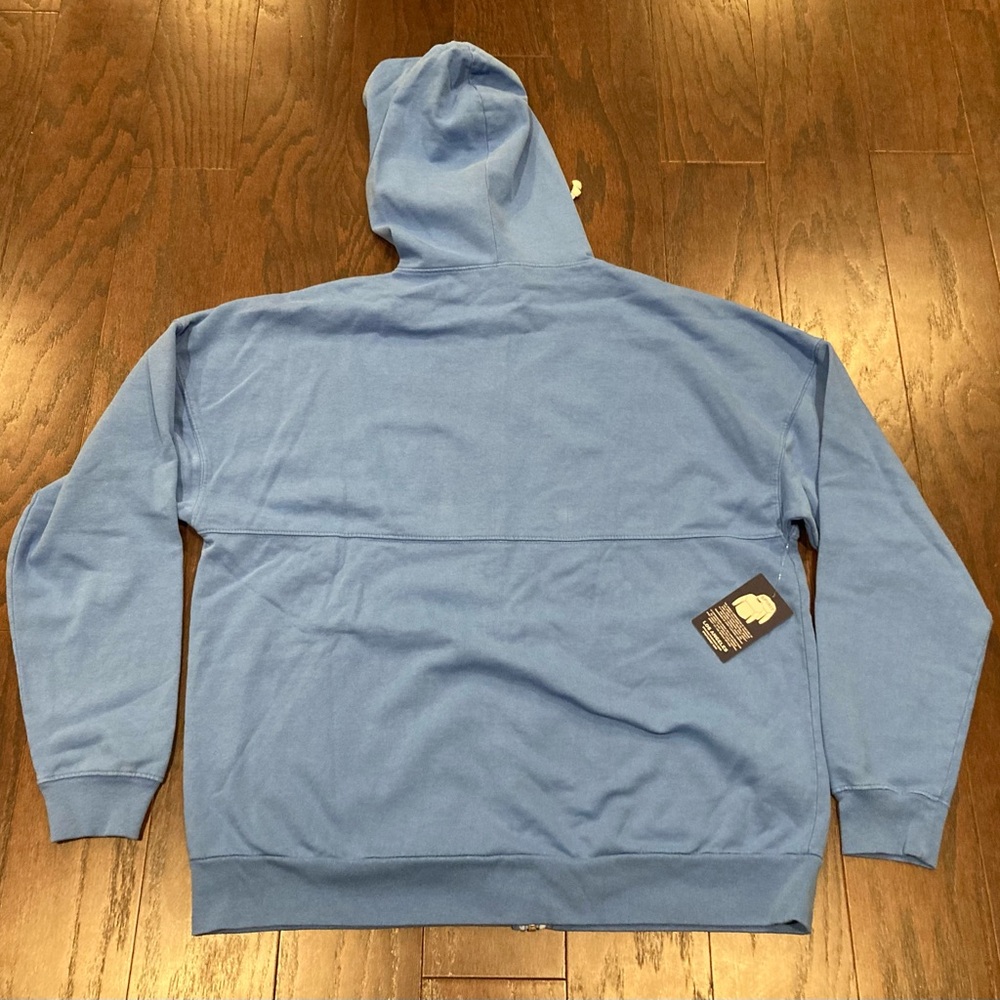 Spirit Jersey Size Large Retro Blue Full Zip Hoodie Streetwear Oversized (NWT) - Picture 2 of 5